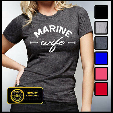 Marine Wife T-shirts - MotherProud