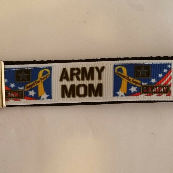 Handcrafted Military Army Mom Key Chain Wristlet