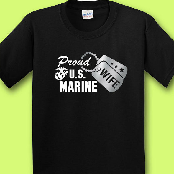 Proud US Marine Wife T-shirts - MotherProud