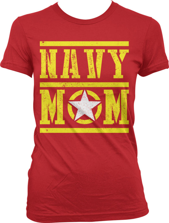 Navy Mom Star Emblem T-shirts