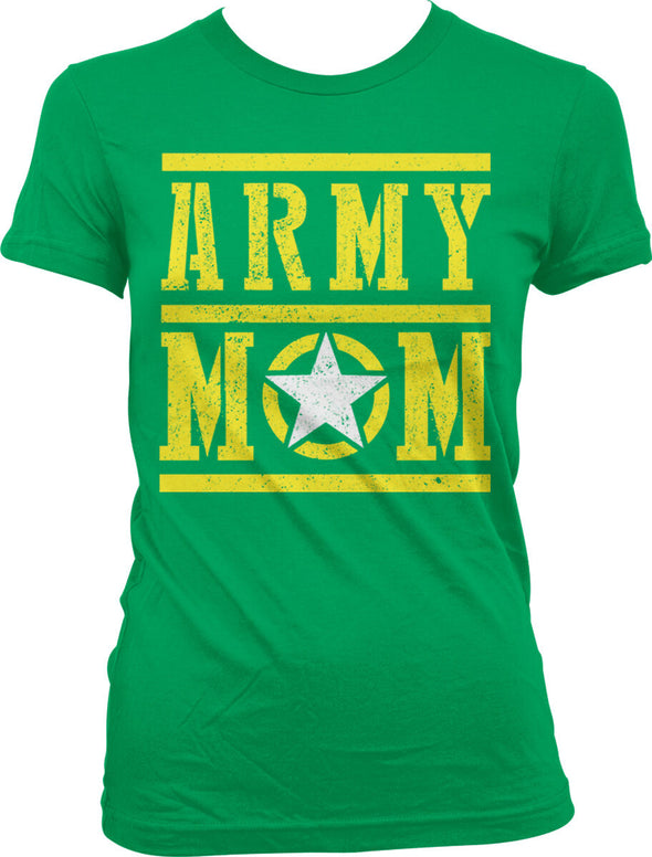 Army Mom USA Star T-shirts
