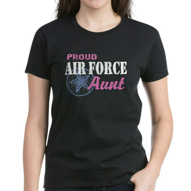 Proud Air Force Aunt Star T-shirts - MotherProud