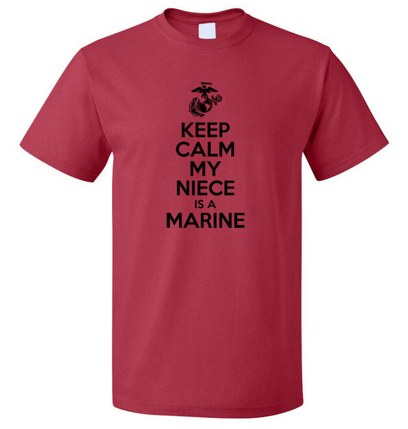Keep Calm My Niece is a Marine T-shirts - MotherProud