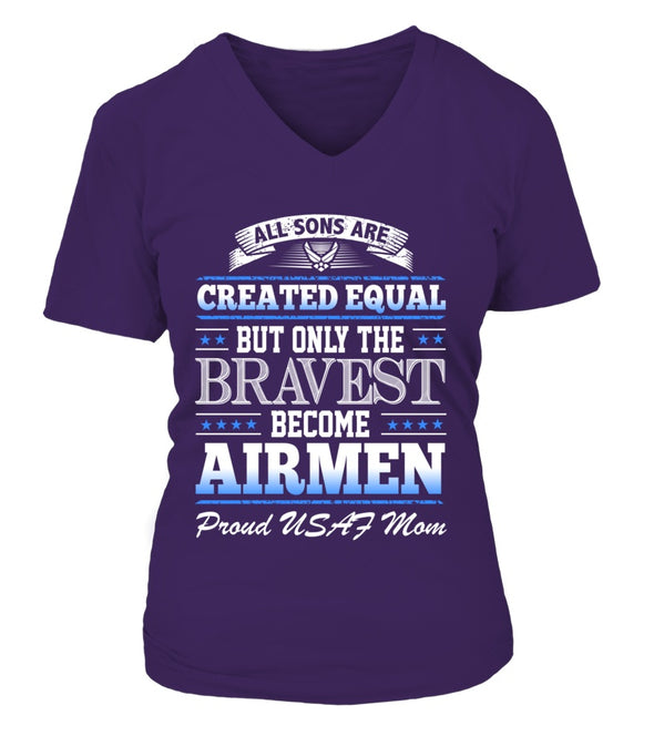Air Force Mom Created Equal T-shirts - MotherProud