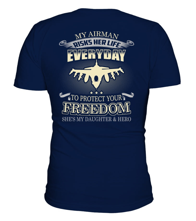 Air Force Mom Daughter Protects Your Freedom T-shirts – MotherProud