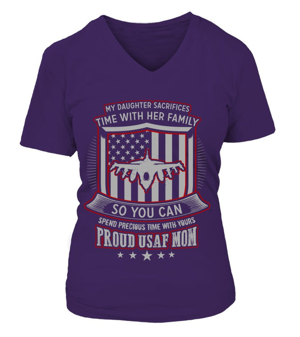 Air Force Mom Daughter Sacrifices T-shirts - MotherProud