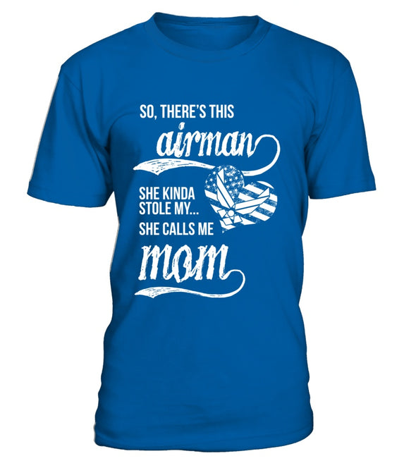 Air Force Mom Daughter Stole My Heart T-shirts - MotherProud