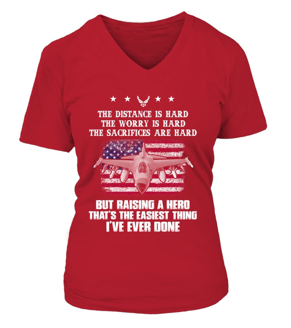 Air Force Mom Easy Raising Hero Front T-shirts - MotherProud