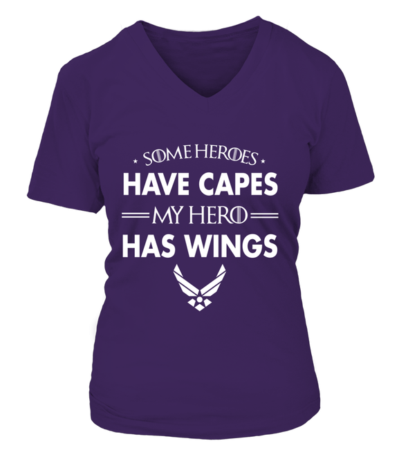 Air Force Mom My Hero Has Wings T-shirts - MotherProud