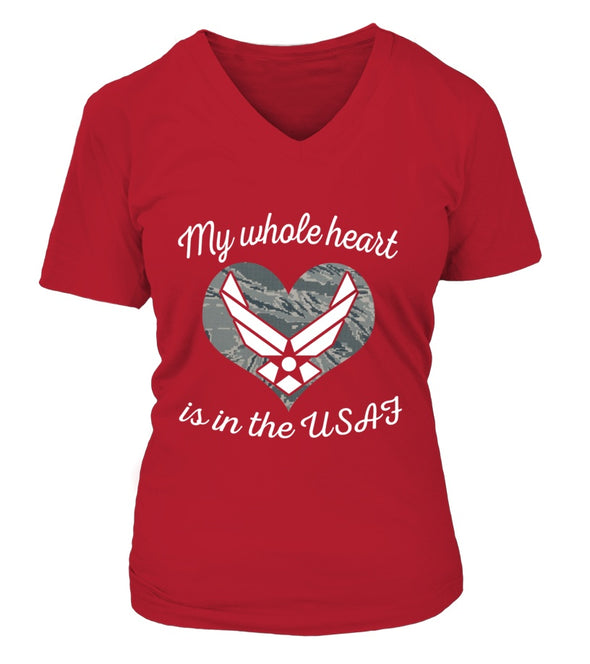 Air Force Mom My Whole Heart T-shirts - MotherProud