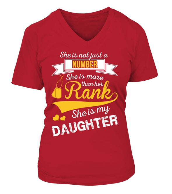 Army Marine Mom Daughter More Than Rank T-shirts - MotherProud