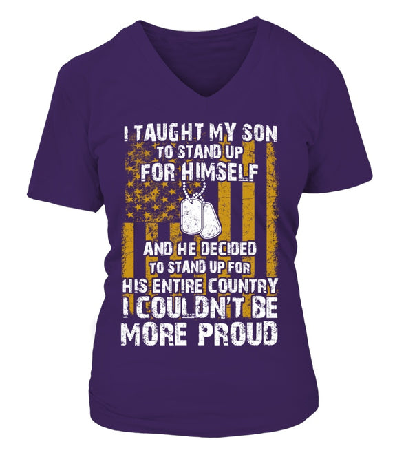 Army Mom Couldn't Be More Proud Front T-shirts - MotherProud