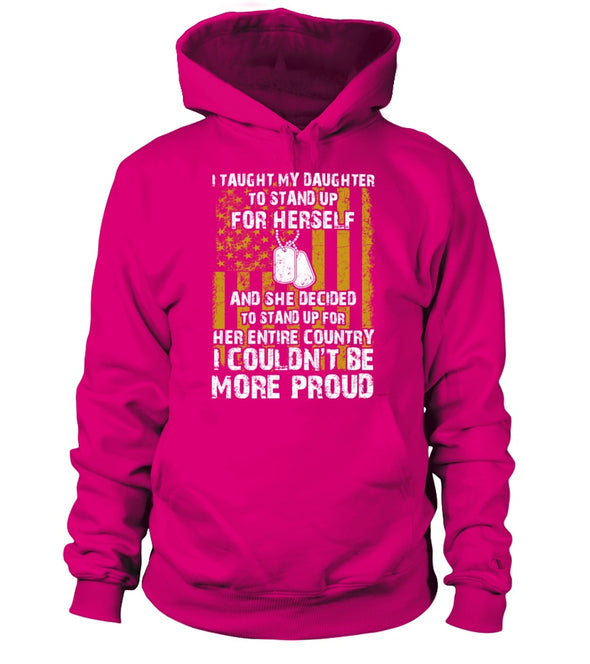 Army Mom Daughter Couldn't Be More Proud Front T-shirts - MotherProud