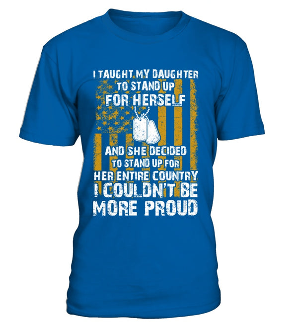 Army Mom Daughter Couldn't Be More Proud Front T-shirts - MotherProud