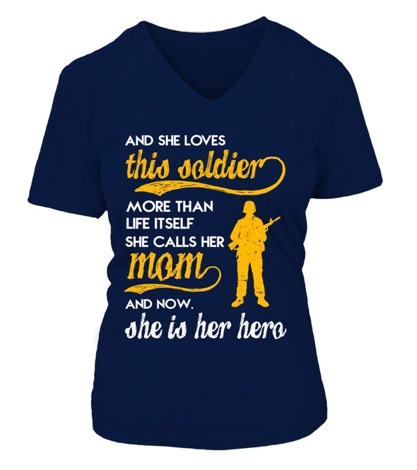 Army Mom Daughter More Than Life Itself T-shirts - MotherProud