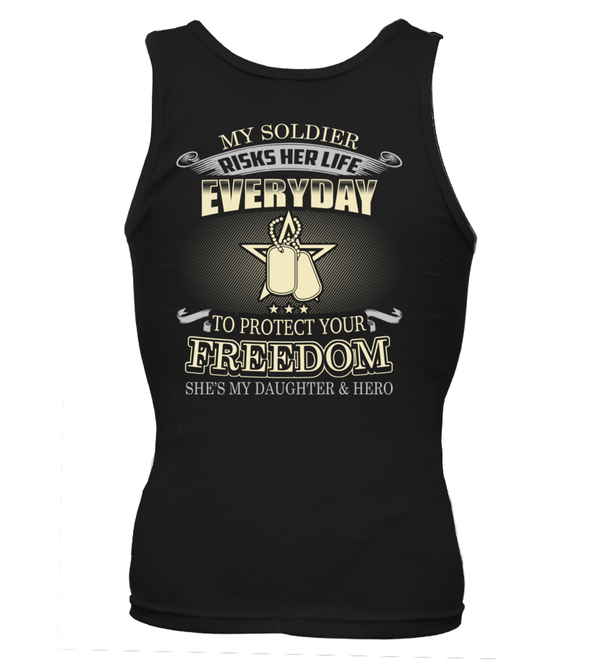 Army Mom Daughter Protects Your Freedom T-shirts - MotherProud