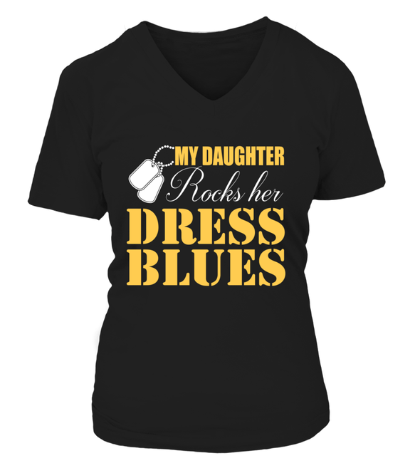 Army Mom Daughter Rocks Dress Blues T-shirts - MotherProud