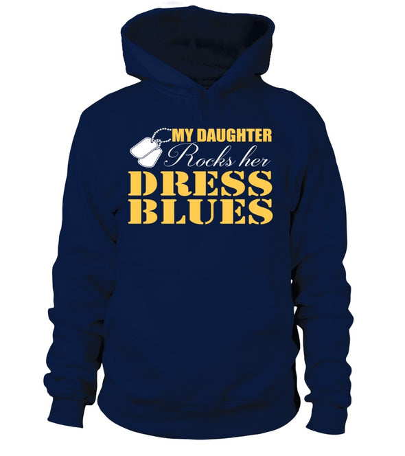 Army Mom Daughter Rocks Dress Blues T-shirts - MotherProud