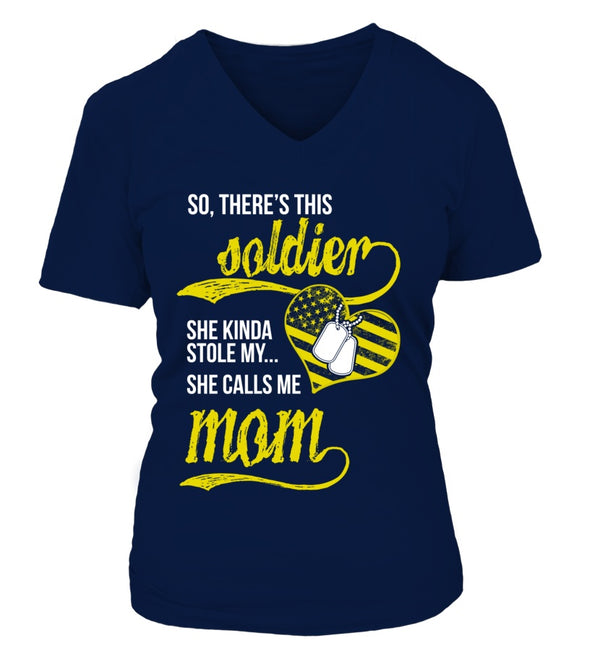 Army Mom Daughter Stole My Heart T-shirts - MotherProud