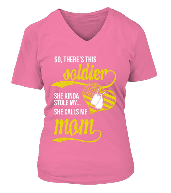 Army Mom Daughter Stole My Heart T-shirts - MotherProud