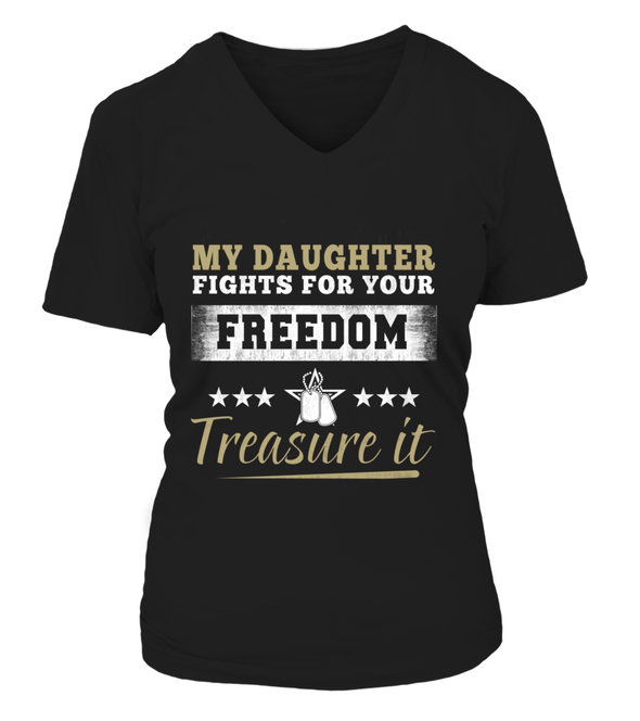 Army Mom Daughter Treasure It T-shirts - MotherProud