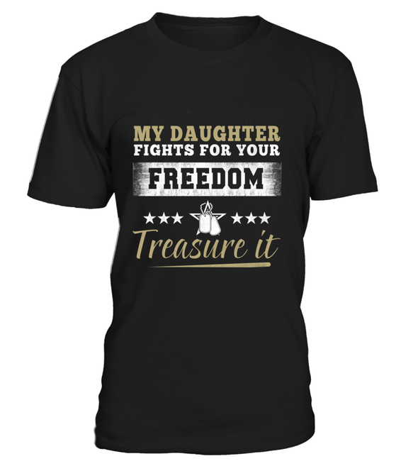 Army Mom Daughter Treasure It T-shirts - MotherProud