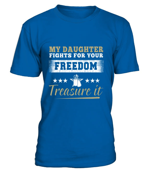 Army Mom Daughter Treasure It T-shirts - MotherProud