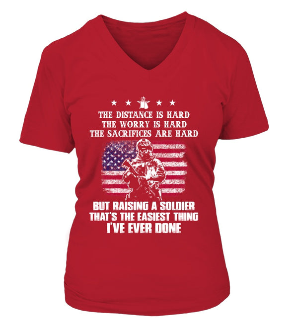 Army Mom Easy Raising Soldier Front T-shirts - MotherProud