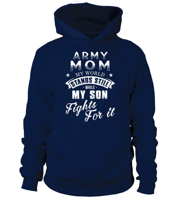 Army Mom Fights For It T-shirts - MotherProud