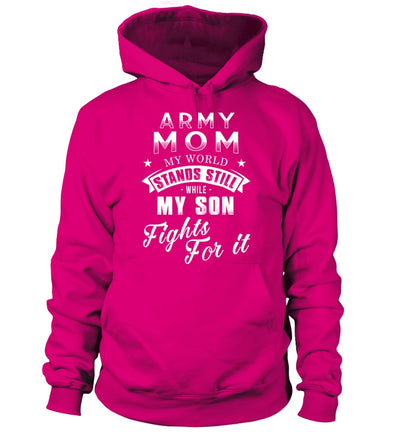 Army Mom Fights For It T-shirts - MotherProud