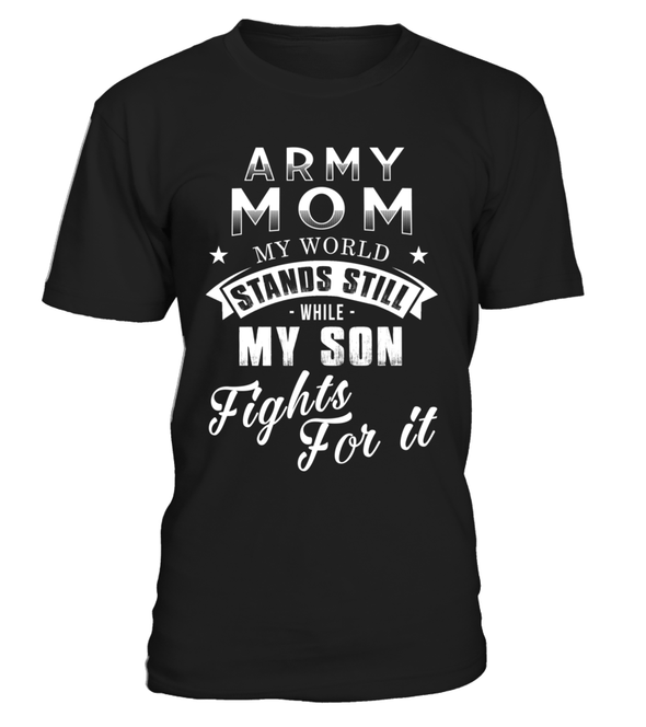 Army Mom Fights For It T-shirts - MotherProud