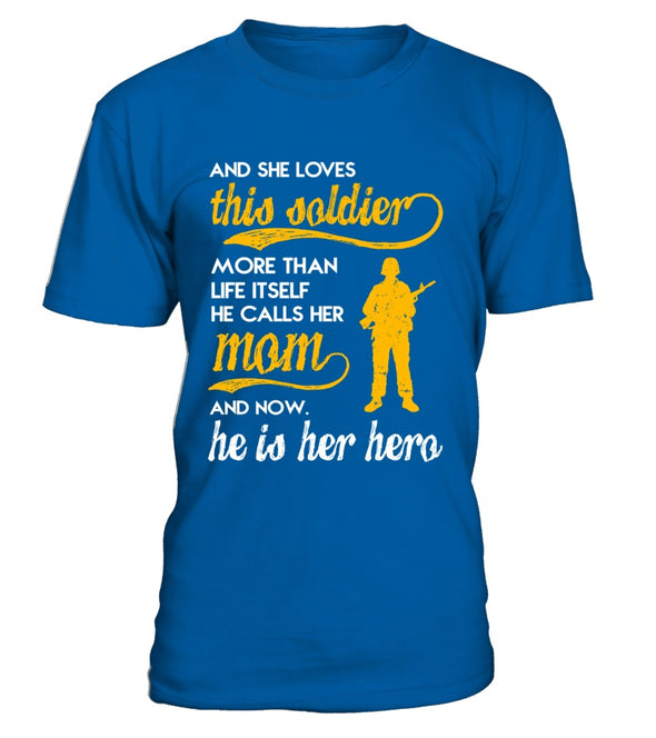 Army Mom More Than Life Itself T-shirts - MotherProud