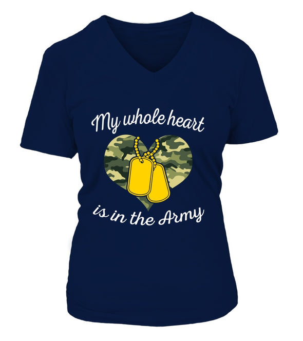 Army Mom My Whole Heart T-shirts - MotherProud