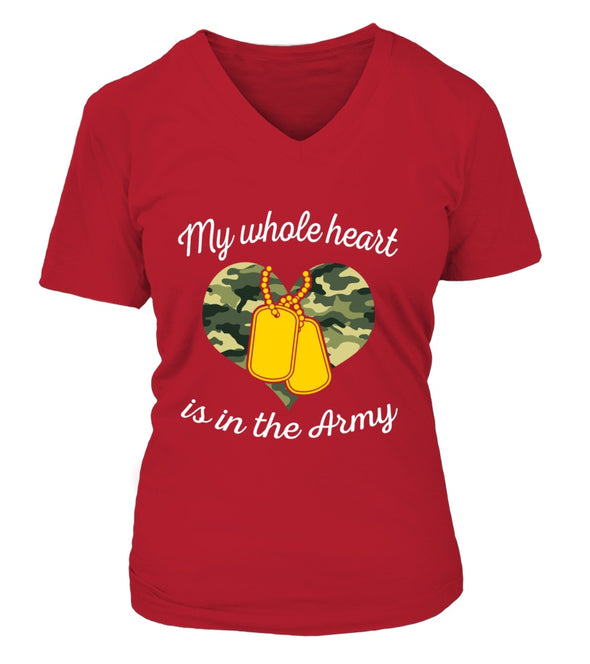 Army Mom My Whole Heart T-shirts - MotherProud