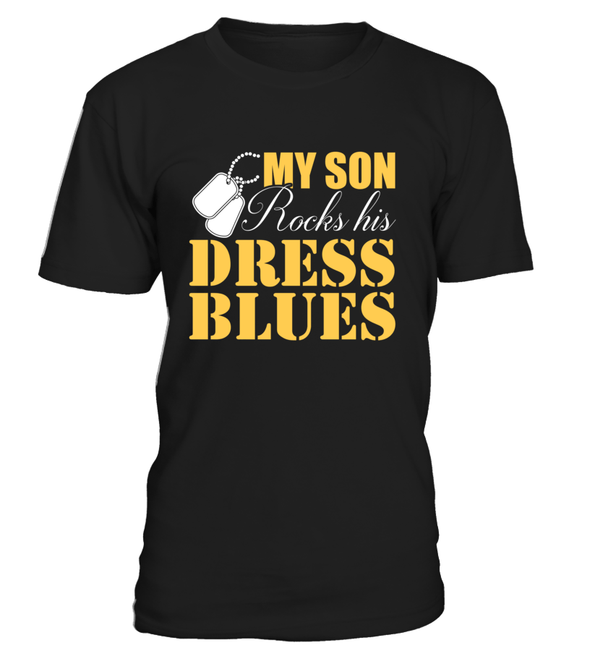 Army Mom Rocks Dress Blues T-shirts - MotherProud