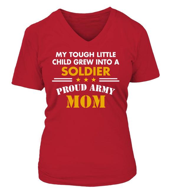 Army Mom Tough Little Child T-shirts - MotherProud