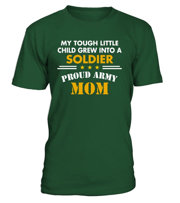 Army Mom Tough Little Child T-shirts - MotherProud