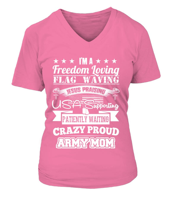 Crazy Proud Army Mom T-shirts - MotherProud