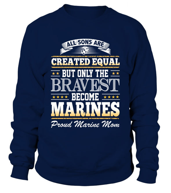 Marine Mom Created Equal T-shirts - MotherProud