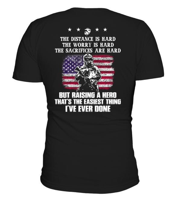 Marine Mom Easy Raising Hero T-shirts - MotherProud