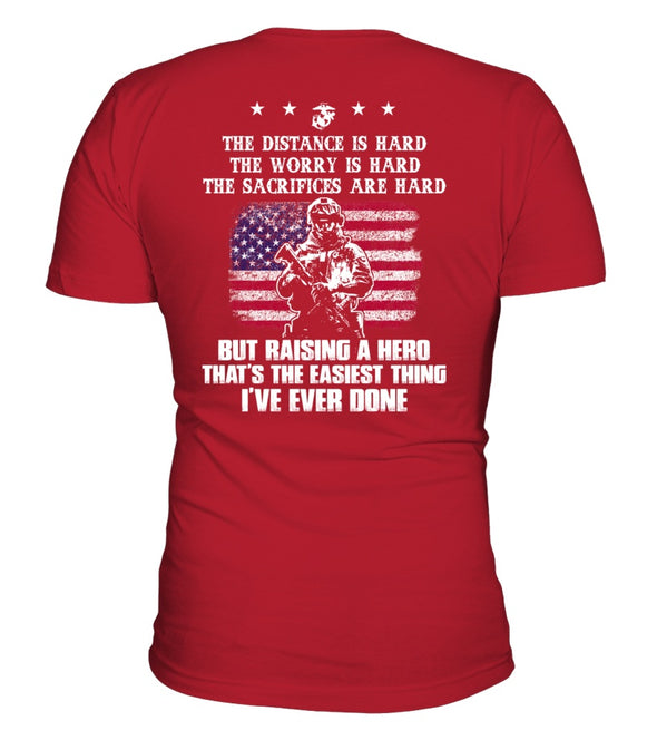 Marine Mom Easy Raising Hero T-shirts - MotherProud