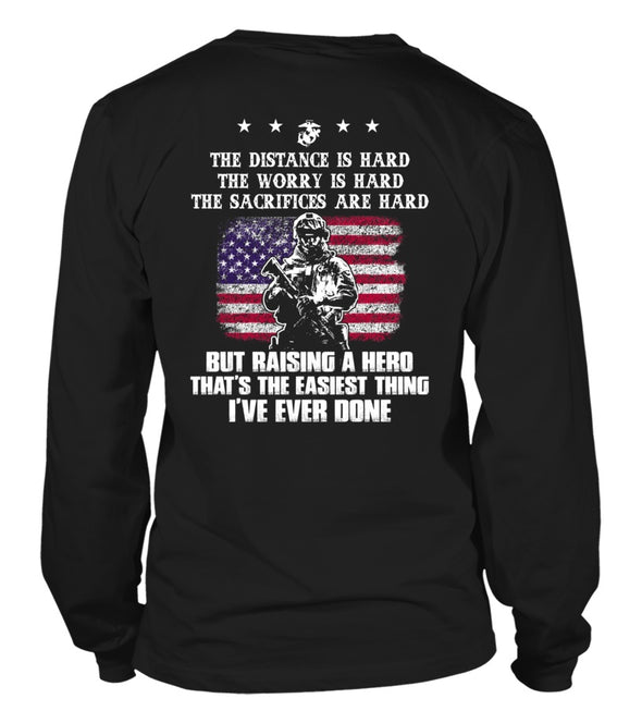 Marine Mom Easy Raising Hero T-shirts - MotherProud