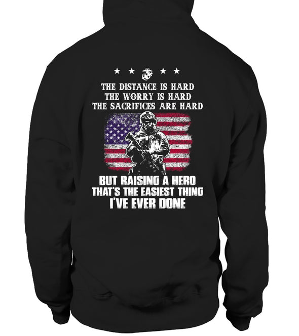 Marine Mom Easy Raising Hero T-shirts - MotherProud