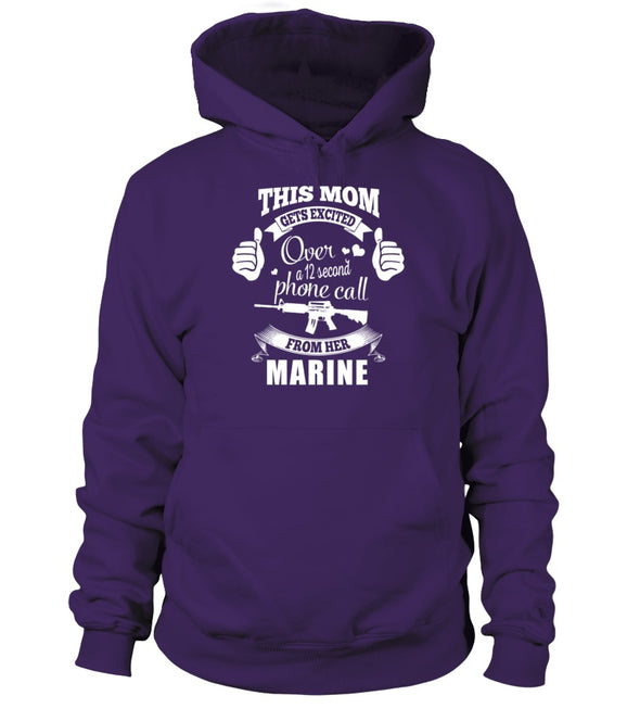 Marine Mom Gets Excited T-shirts - MotherProud