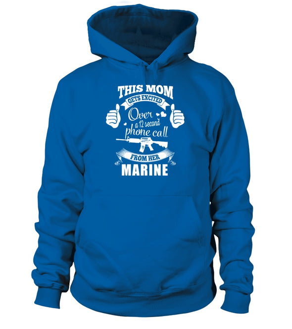 Marine Mom Gets Excited T-shirts - MotherProud