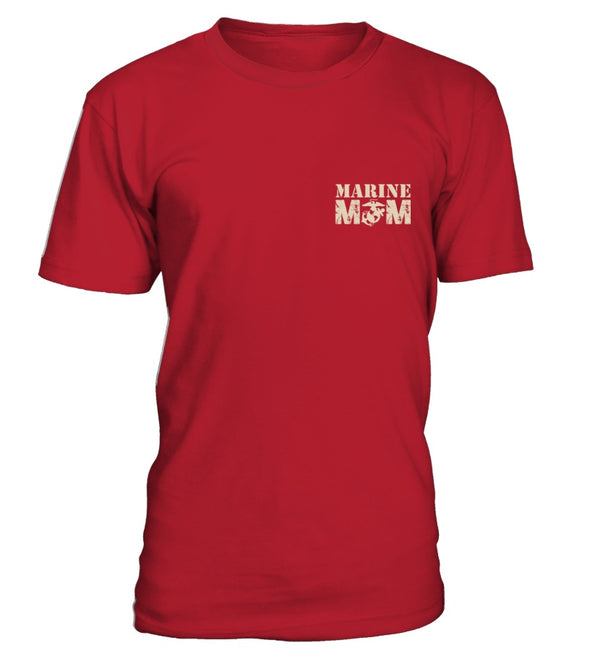 Marine Mom He Risks His Life T-shirts - MotherProud