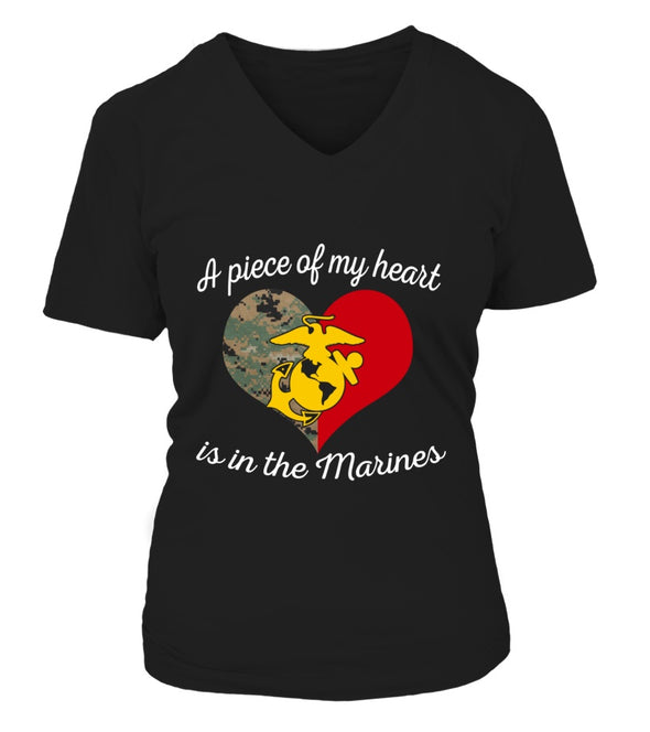 Marine Mom Piece Of My Heart T-shirts - MotherProud
