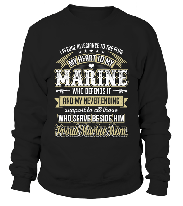 Marine Mom Pledge Allegiance T-shirts - MotherProud