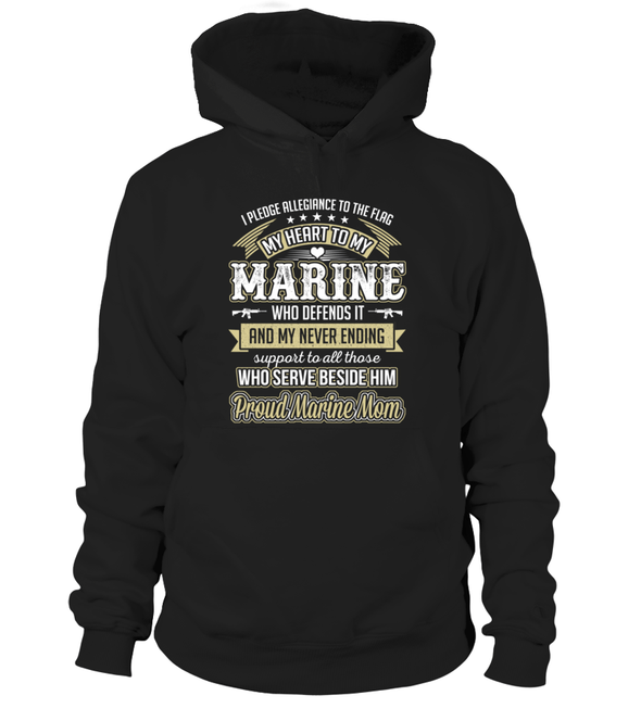 Marine Mom Pledge Allegiance T-shirts - MotherProud