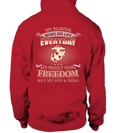 Marine Mom Protects Your Freedom T-shirts - MotherProud